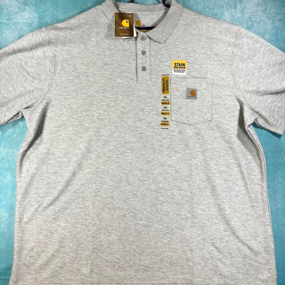 Carhartt Men's Grey Polo-shirts